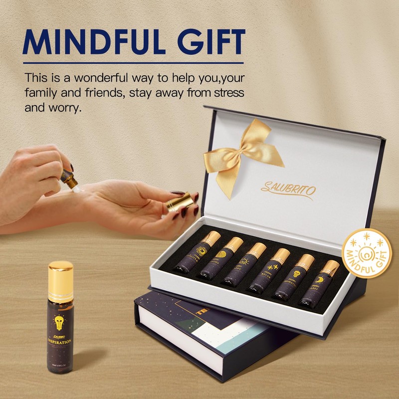 SALUBRITO Essential Oils Set, Roll On Essential Oil Blends Set,