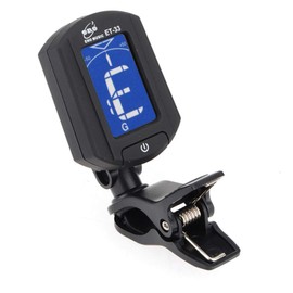 ENO ET-33 Chromatic Clip-on Tuner for Guitar/Bass/Ukulele and Violin ,Black