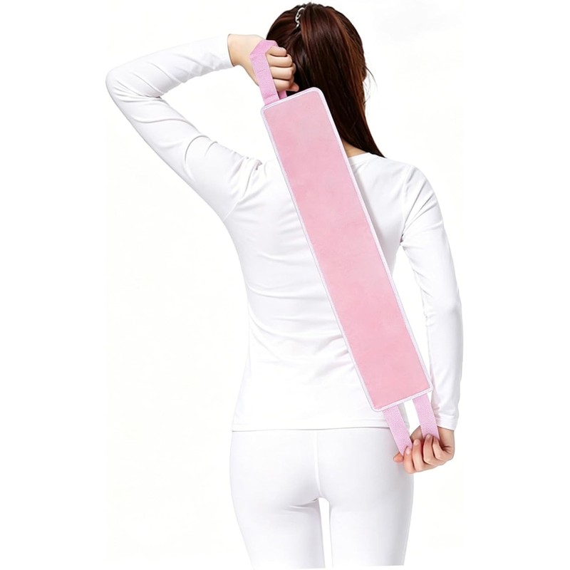 Aplicador de Loción para Espalda Fibra Rosa para Bronceado Uniforme,