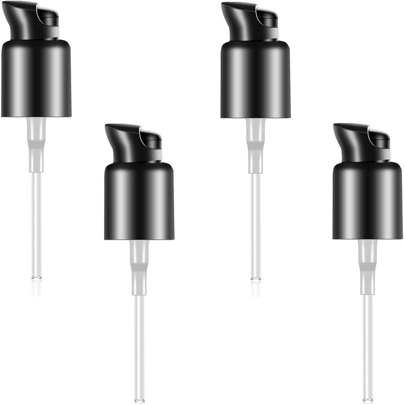 Boao 4 Pcs Replacement Foundation Pump Black Plastic Cosmetic Liquid