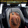 LANVRION Cowboy Hat Holder for Truck, Magnetic Hat Clip Leather