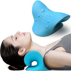 Neck Shoulder Stretcher & Relaxer, Cervical Device Chiropractic Pillow