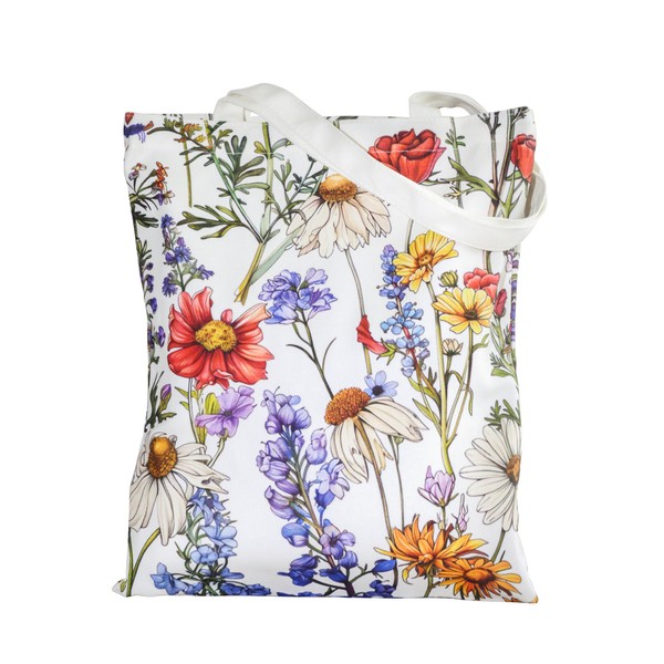 Panfurco Aesthetic Canvas Tote Bag for Women, Cotton reusable shopping