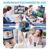 NOVAKA Cámara Web 4K, Micrófono Integrado con Cancelación de Ruido,
