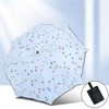 Mounteps Women's Folding Floral Sun Umbrella Portable UV Protection Ladies