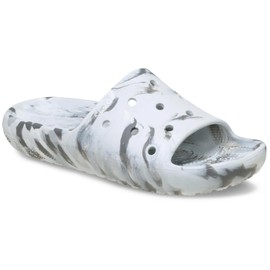 Crocs Unisex Classic Slide V2 Sandal, Moonlight/Multi, 13 US Men