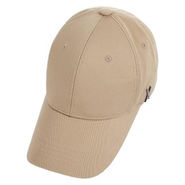 Bazaar Cap Hat One Point Logo Studs, Overfit, Beige, Silver, Long Brim, Small Face Effect, UV Protection, Unisex, Stud Over Fit Ball Cap 563, Korean Imports, BEIGE/SILVER ONE_SIZE, BEIGE/SILVER, Free