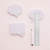 3Pcs Plastic Ruler Set, GLADFRESIT Transparent Straight Ruler Shatterproof Ruler