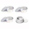 Flunyina 8 Packs 4" Aluminium Round Cake Pan Chiffon Cake