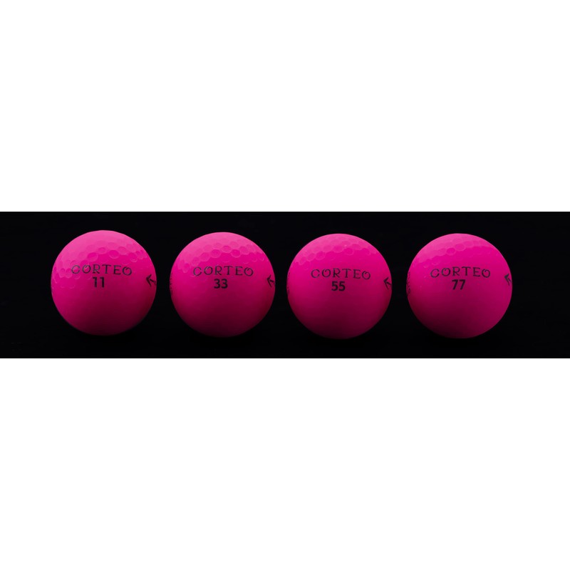 Muziik Corteo 39 PLUS Golf Balls, 1 Dozen Pink Head