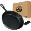 Backcountry Cast Iron Skillet(8 Inch Small Frying Pan + Cloth