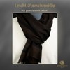 LINDENMANN Men's Scarf Black Beige Men's Scarf Thin 100% Viscose,