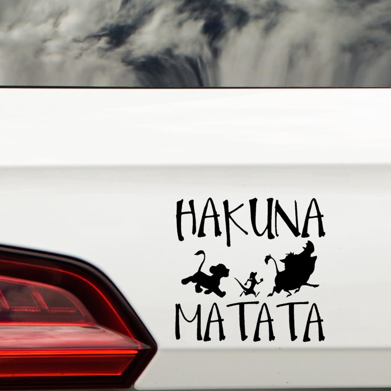 Hakuna Lion And Friends Novelty Window Laptop Wall Car Matata
