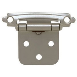 BRAINERD H0103AV-SN-O2 Self-Closing Overlay Hinge, Matte Nickel