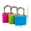 AOVNA 3Pcs Suitcase Locks with Keys Coloured Padlocks with Keys
