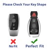LIANGYM 2-Pack for Mercedes-Benz Key Fob Cover, TPU Case Accessories