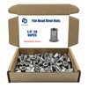 1/4"-20 90PCS SAE Rivet Nut Ass 304 Stainless Steel Flat