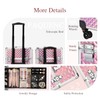 Faquenc Rolling Makeup Case Extra Large Makeup Train Case 4