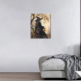 TUMOVO Paint by Numbers Kit for Adults, Forest Witch Paint by Numbers DIY Painting by Numbers for Adults Adults' Paint-by-Number Kits Witch Color by Numbers Crafts for Adults, 16 x20 Inch