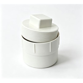 4" PVC Sewer Cleanout Cap with Plug