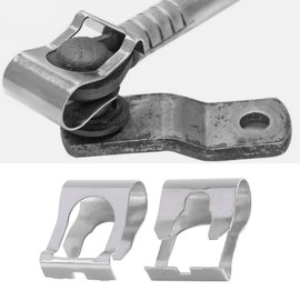 Tioollev 2PCS Car Windscreen Wiper Linkage Clips,Windshield Wiper Transmission,Car Accessories Wiper Linkage Bushings,Auto Windscreen Wiper Motor Linkage Repair Clip Kit (2PCS)