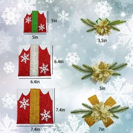 Succwoah Christmas Decorations, Set of 3 Christmas Lighted Gift Boxes, Decorative Snowflake Light Up Present Gift Boxes with Timer for Weddings Holiday Indoor Outdoor Xmas Tree Decor