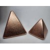 PYRAMID Solid Copper Pyramid - 1.675 inches -Brushed Finish