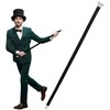 Nicky Bigs Novelties 44 Adjustable Plastic Tuxedo Costume Cane Hollow