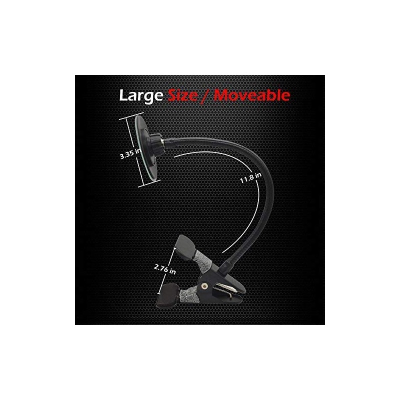 Ampper Clip On Security Mirror, Convex Cubicle Mirror for Personal