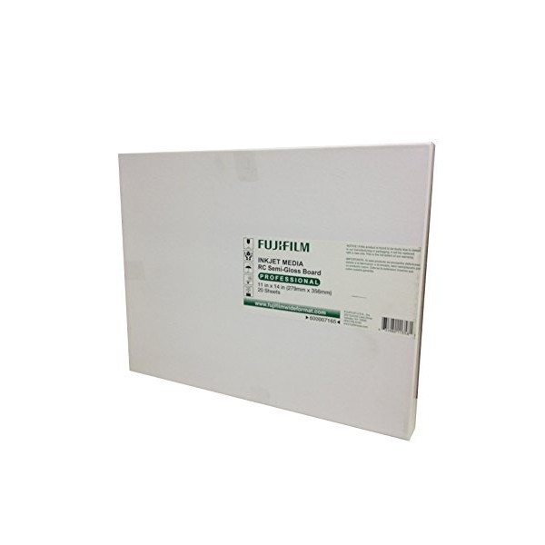 Fujifilm Inkjet RC Semi-Gloss Photo Board 11x14 Box of 20