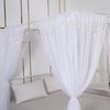 Akiky Princess Canopy Bed Curtains Set Sheer Curtain for Twin