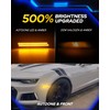 AUTOONE LED Side Marker Lights Red & Yellow Compatible With