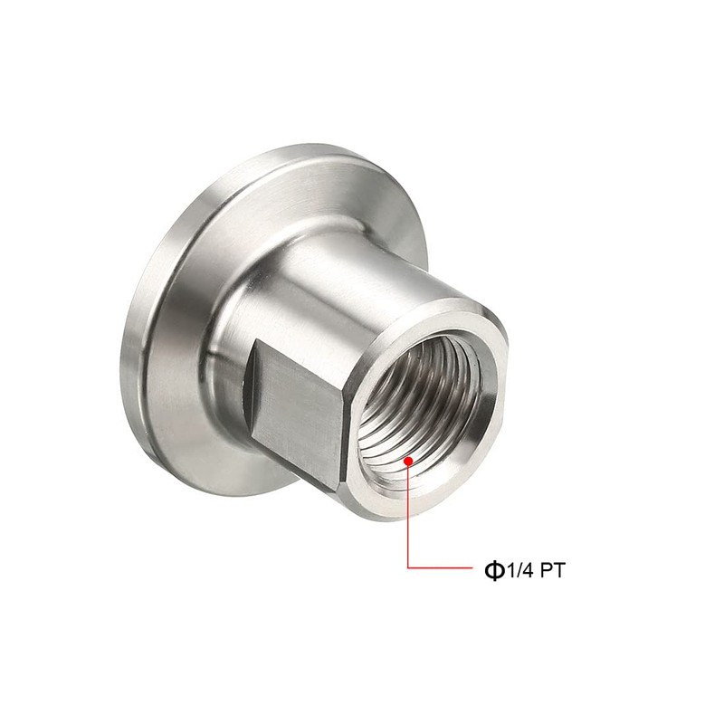 sourcing map Pipe Fitting KF16 Female Threaded 1/4 PT to