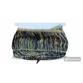 Unbranded 2" inch - Mardi Gras (Metallic) "Purple, Gold and Green" Fringe Trim