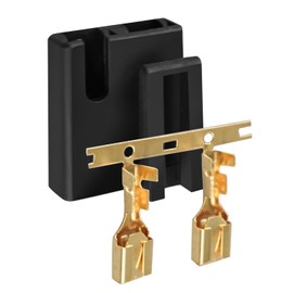 Clutch Pigtail Wire Connector Compatible with John Deere 57M11591 57M9621 57M8888, PTO Clutch Repair Kit with 2 Terminals