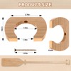 DaisyInner 4 Pcs Kayak Paddle Holder Rack, Wooden Oar Hold