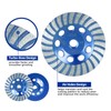 SALI 4.5 Inch Concrete Grinding Wheels 27 Turbo Diamond Segments