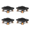 ONEON Add-on 4Pack Connectable Dolly Furniture Movers with 360° Rotating