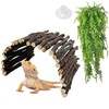 Hamiledyi 2pcs Large Reptile Hides Bearded Dragon Hide Bendable Climbing