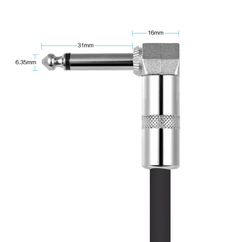 ammoon 3-Pack Guitar Effect Pedal Instrument Patch Cable 15cm/ 0.5ft