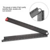 SagaSave Metal Foldable Ruler, 0-300MM Simple 90 Degree Aluminum Alloy