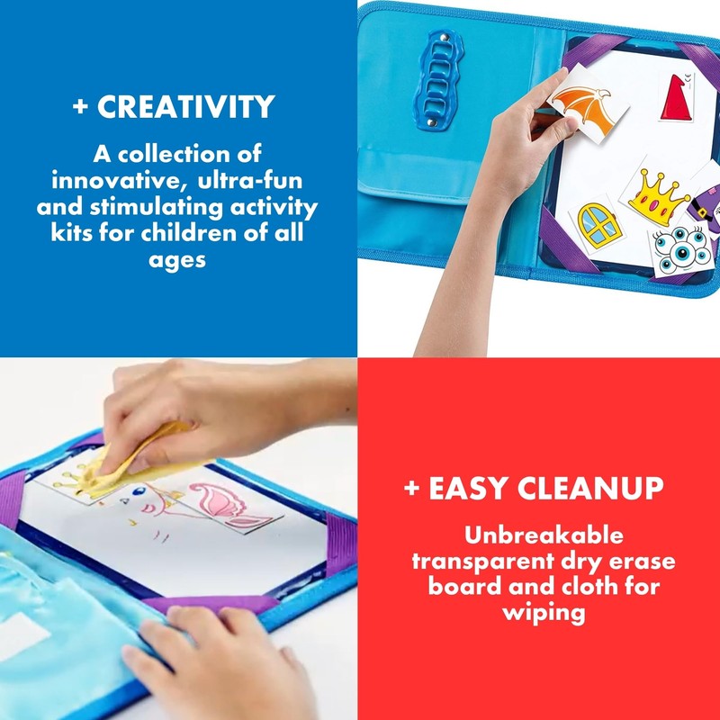 Maped Creativ Travel Board Knights and Princess Theme Fun Activity