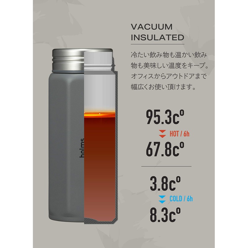CBJAPAN Water Bottle, Beige, 11.5 fl oz (340 ml), Direct