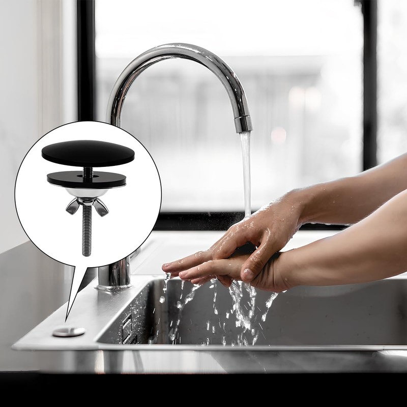 2 Sets Kitchen Sink Hole Cover Faucet Hole Cover Stainless