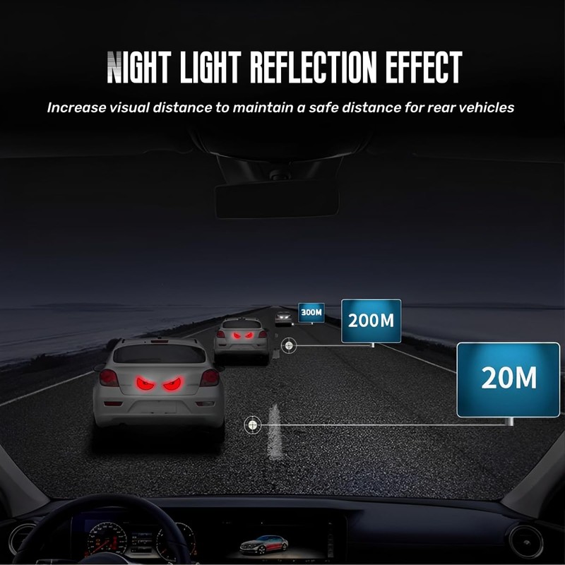 Car Reflective Stickers Decals Suitable red Eye Pattern for car