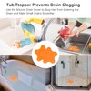 Kucucyle Silicone Drain Cover, Bath Drain Cover with 5 Strong