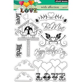 Penny Black 'T for Transparent' Clear Stamps Set - with Affection 30-392