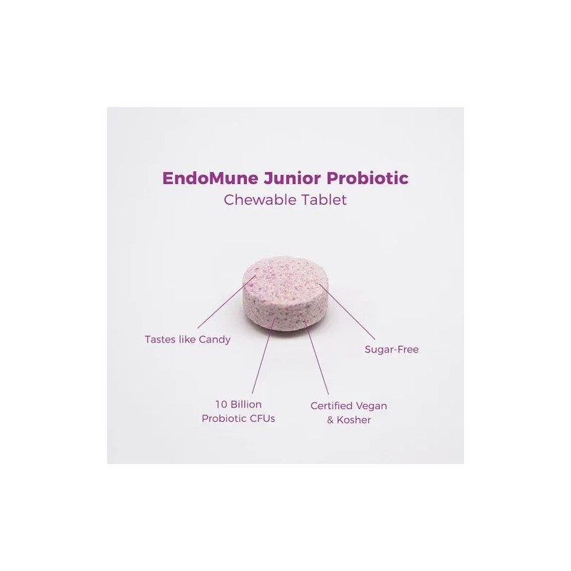 Endomune Jr Probiótico Niños 10b Cfu 30 Tabletas