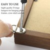 100 Pcs D Rings for Picture Hanging, D Rings, D