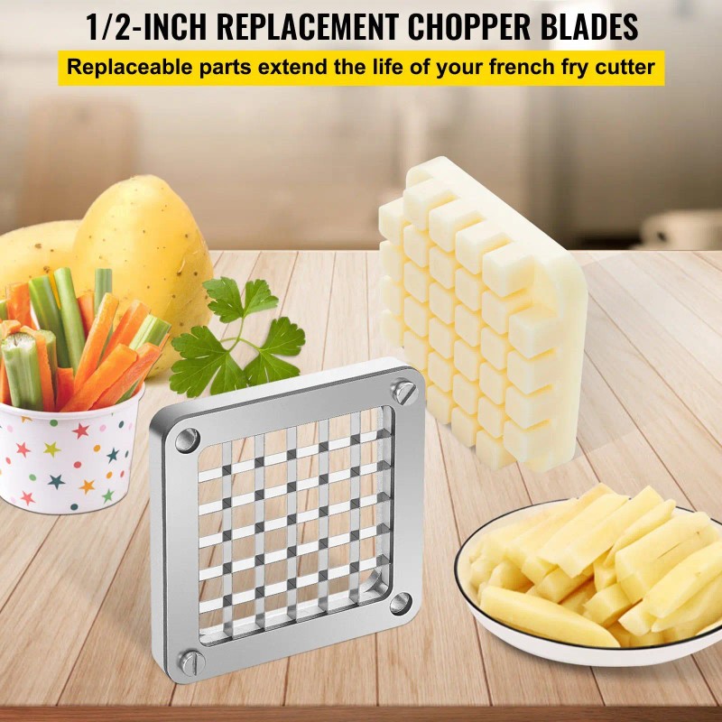 Replacement 1/2 Inch Stainless Steel Dicer Parts 3 PCS French